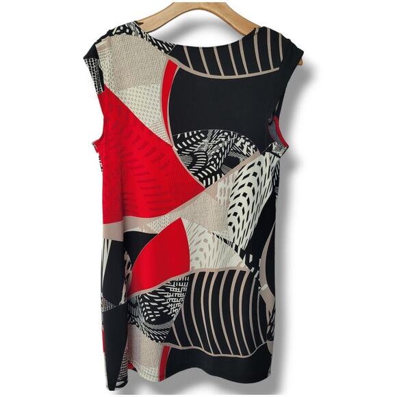 Alfani Women’s urban flight red white black short dress - medium - Picture 4 of 6